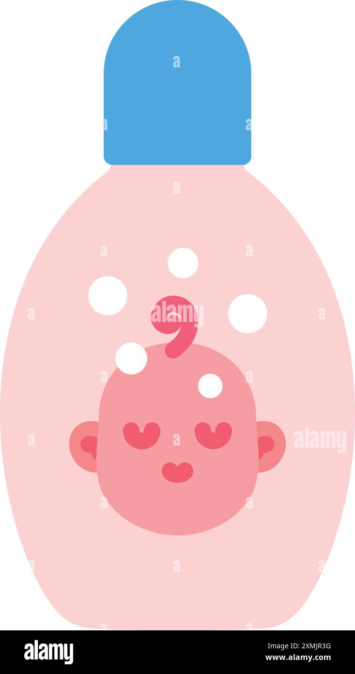 Baby Shampoo Bottle Stock Vector