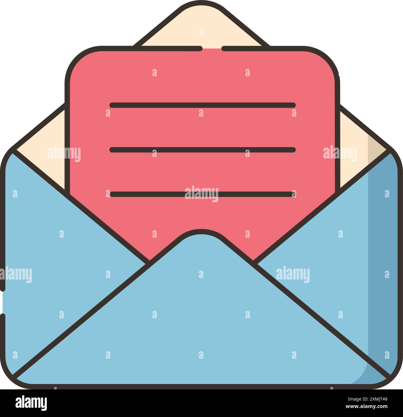 Thin stroke email vector hi-res stock photography and images - Alamy