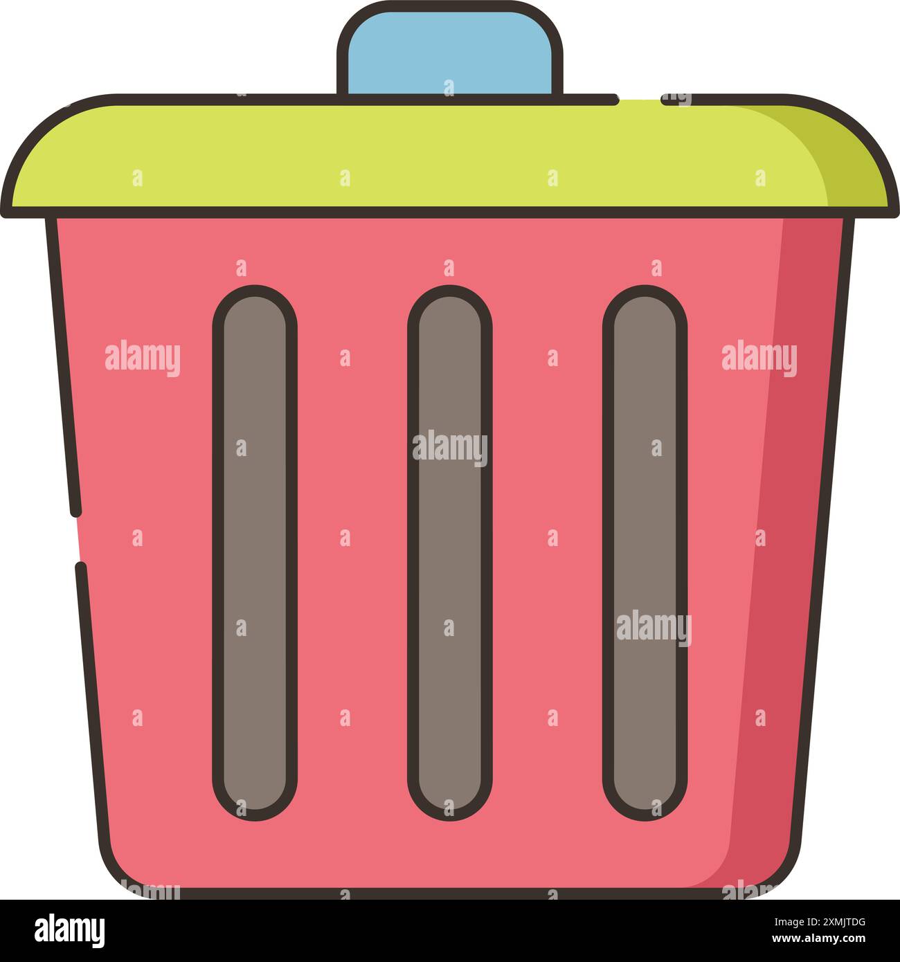 Trash Web Icon Stock Vector
