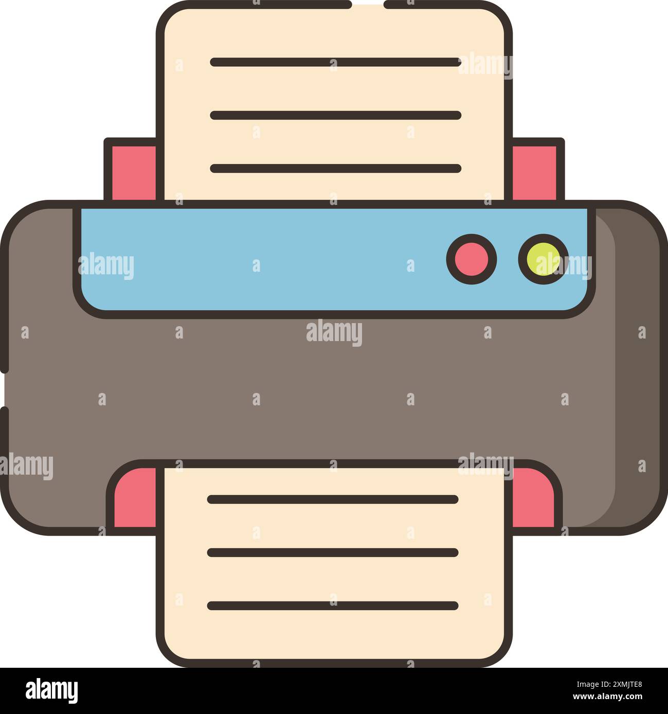 Printer Web Icon Stock Vector