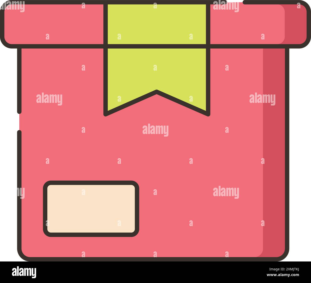 Box Web Icon Stock Vector