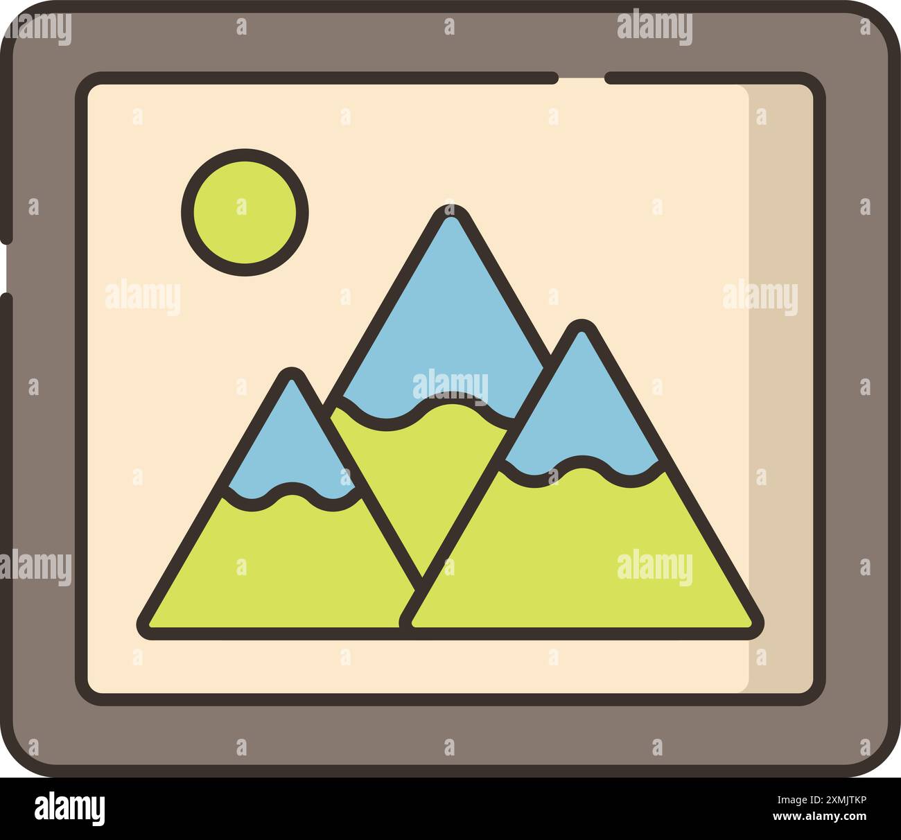Image Web Icon Stock Vector