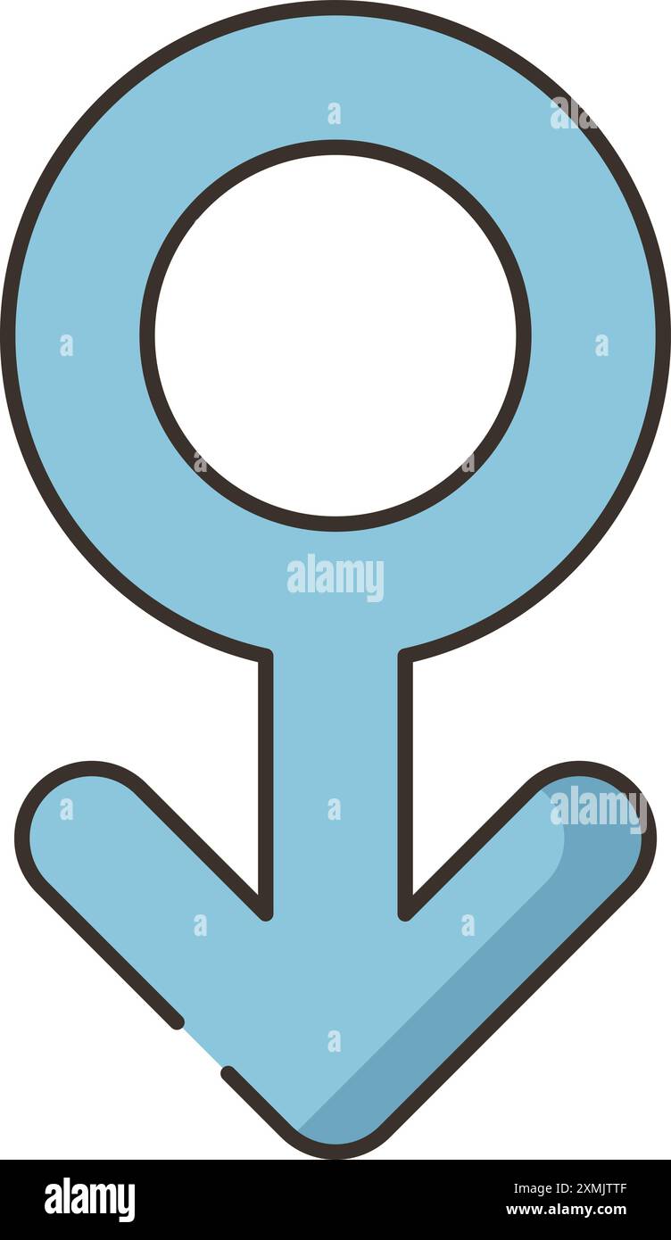 Male Sign Web Icon Stock Vector