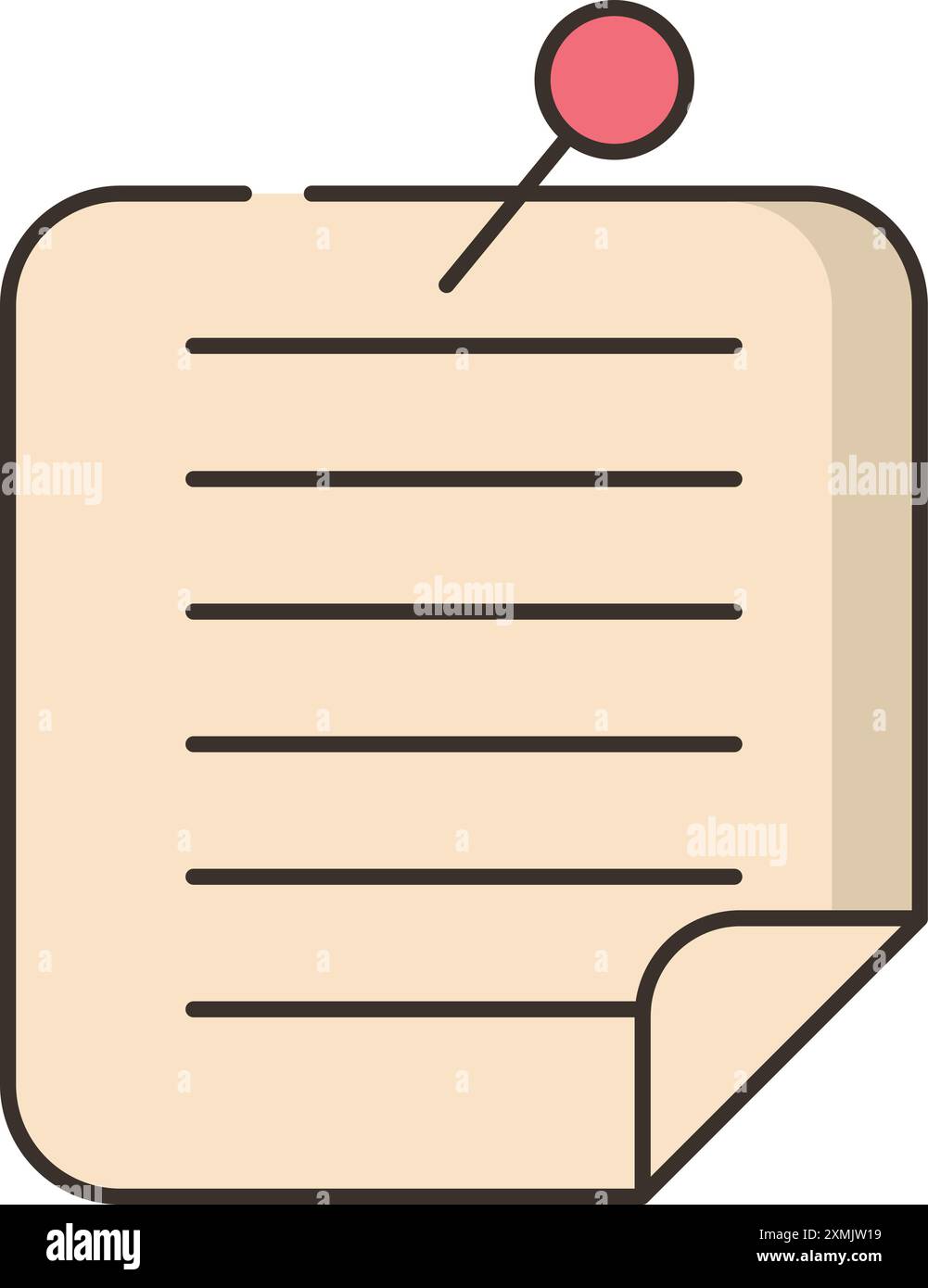 Note Web Icon Stock Vector