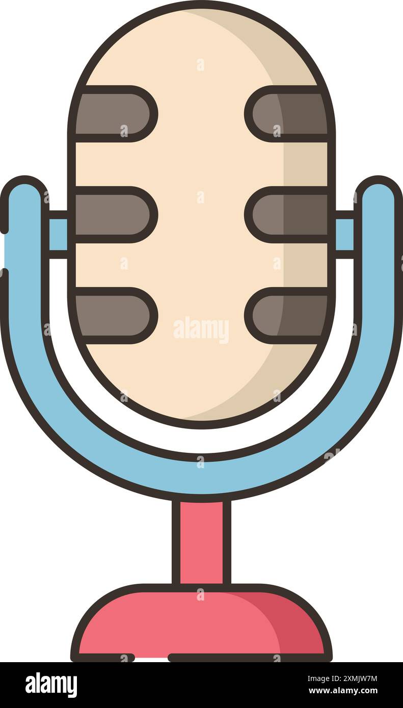 Mic Web Icon Stock Vector