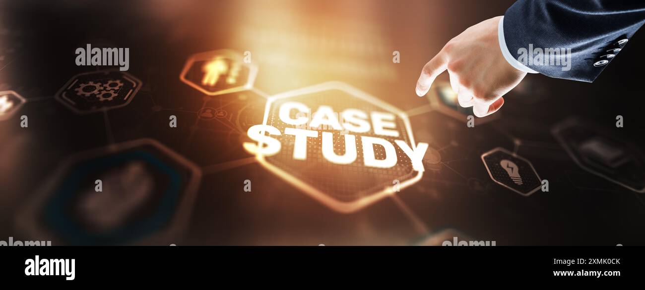 In the social and life sciences a case study concept Stock Photo