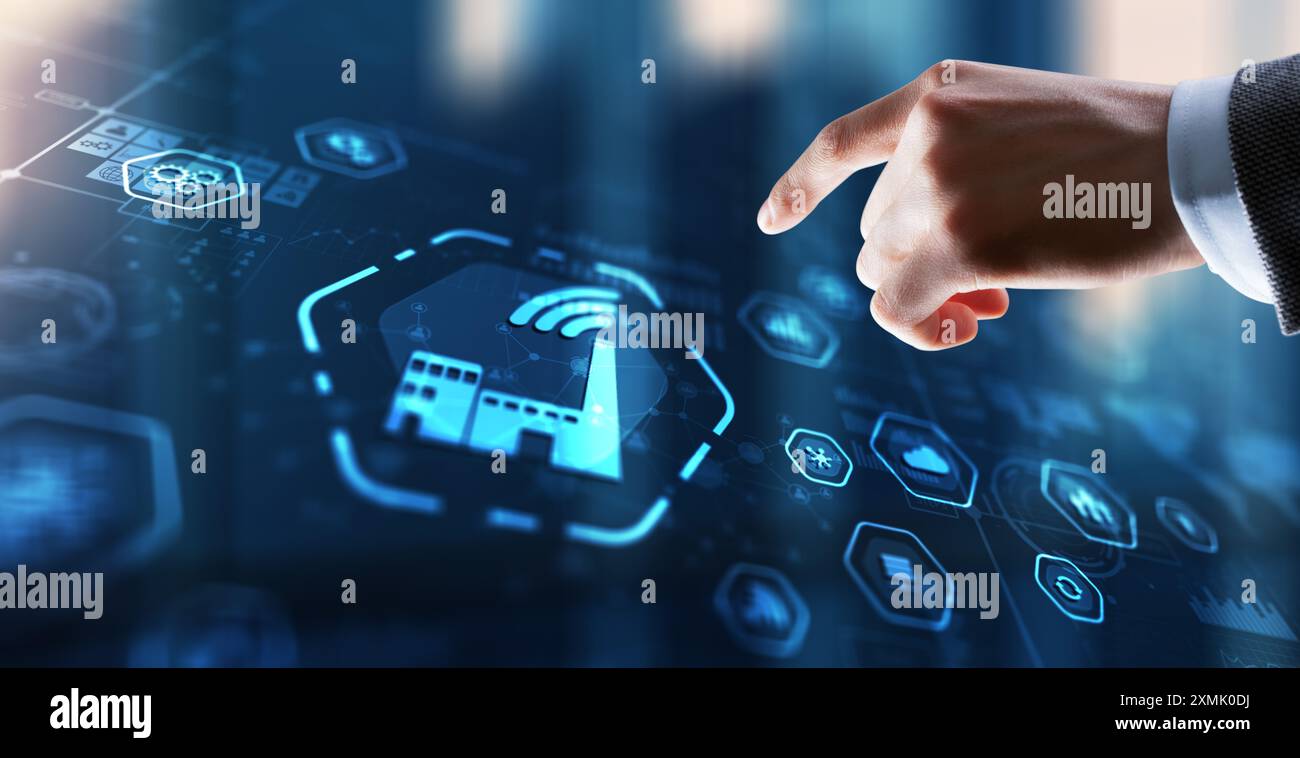 Smart industry. Technology process automation concept Stock Photo
