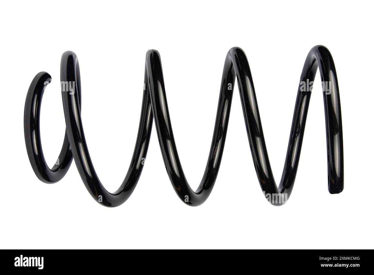 Black Coil Spring Isolated On White Background Stock Photo - Alamy
