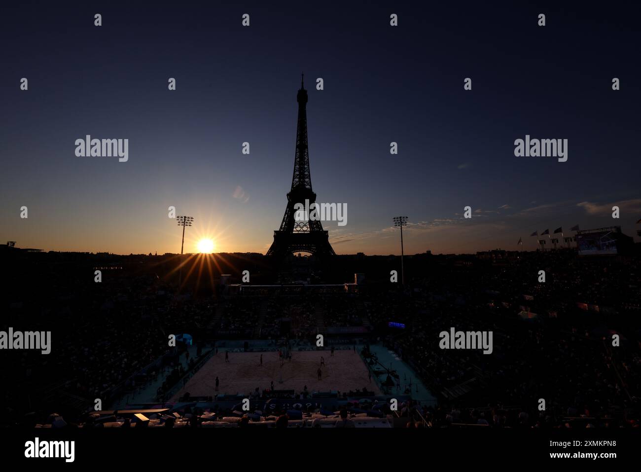 Paris, France. 28th July, 2024. Paris Olympics Men's Beach Volleyball