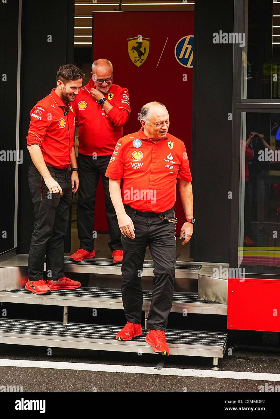 Spa Francorchamps, Belgium. 27th July, 2024. 27.07.2024, Circuit de Spa-Francorchamps, Spa-Francorchhamps, Formula 1 Rolex Belgian Grand Prix 2024, im Bild Teamchef Frederic Vasseur (Scuderia Ferrari) (Photo by Alessio De Marco/Sipa USA) Credit: Sipa USA/Alamy Live News Stock Photo