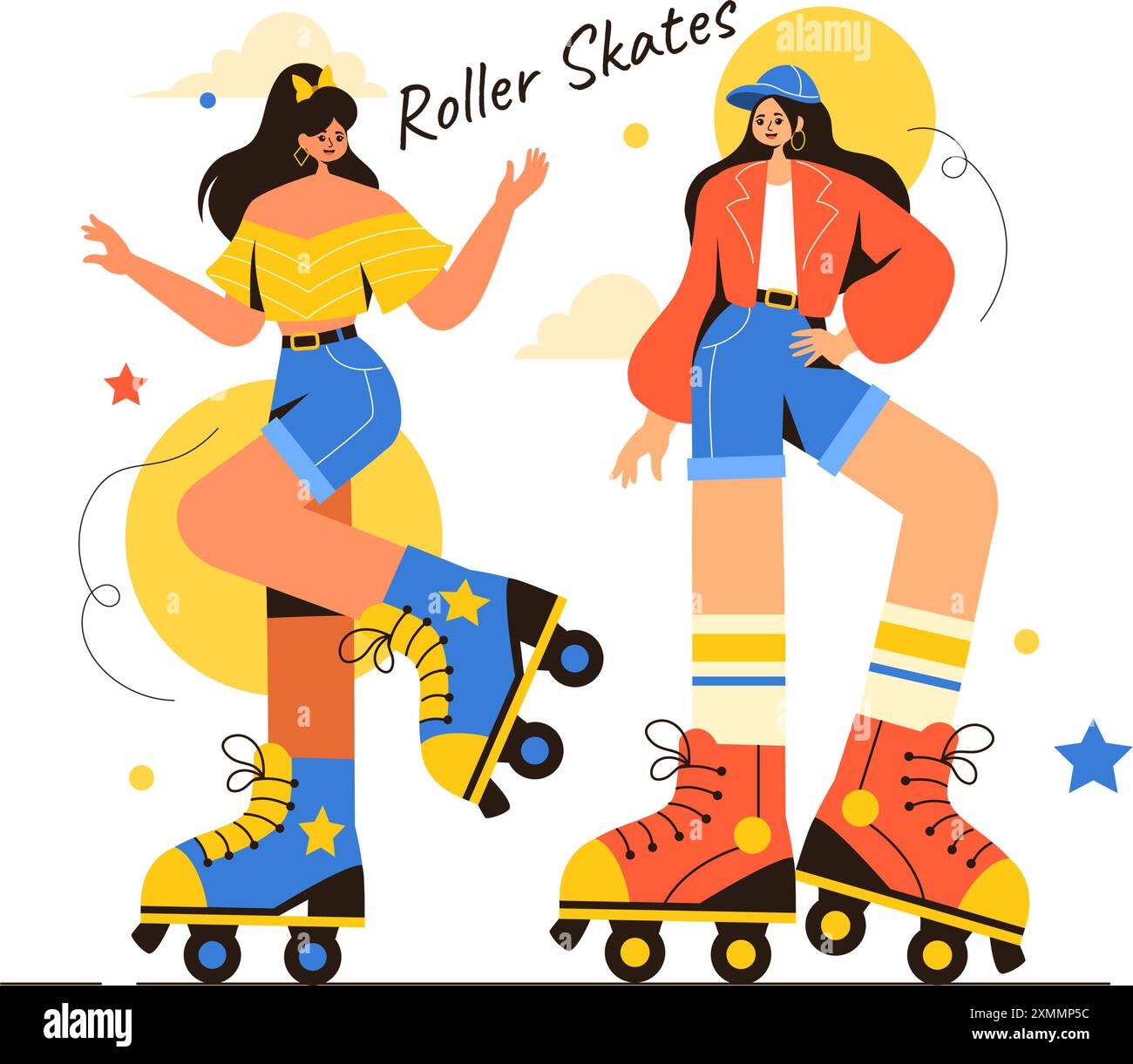 Person Riding Roler Skates People Riding Roller Skates in a City Park for Outdoor Activities ...