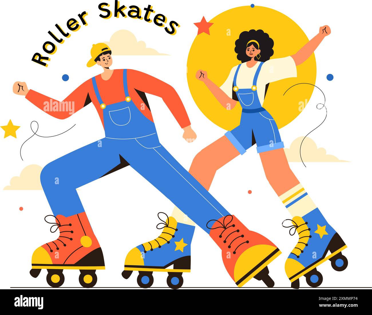 Person Riding Roler Skates People Riding Roller Skates in a City Park for Outdoor Activities ...