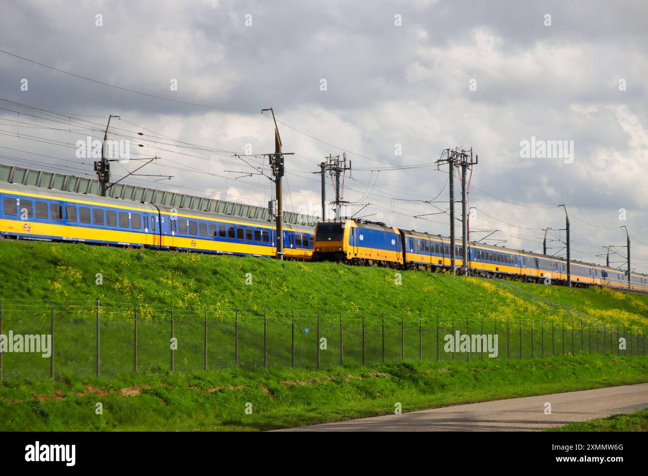 Traxx locomotive with ISR passengers cars in the netherlands almost ...