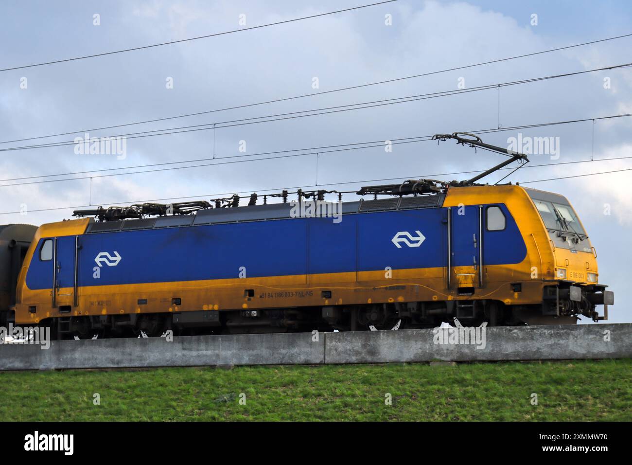 Traxx locomotive with ISR passengers cars in the netherlands almost ...