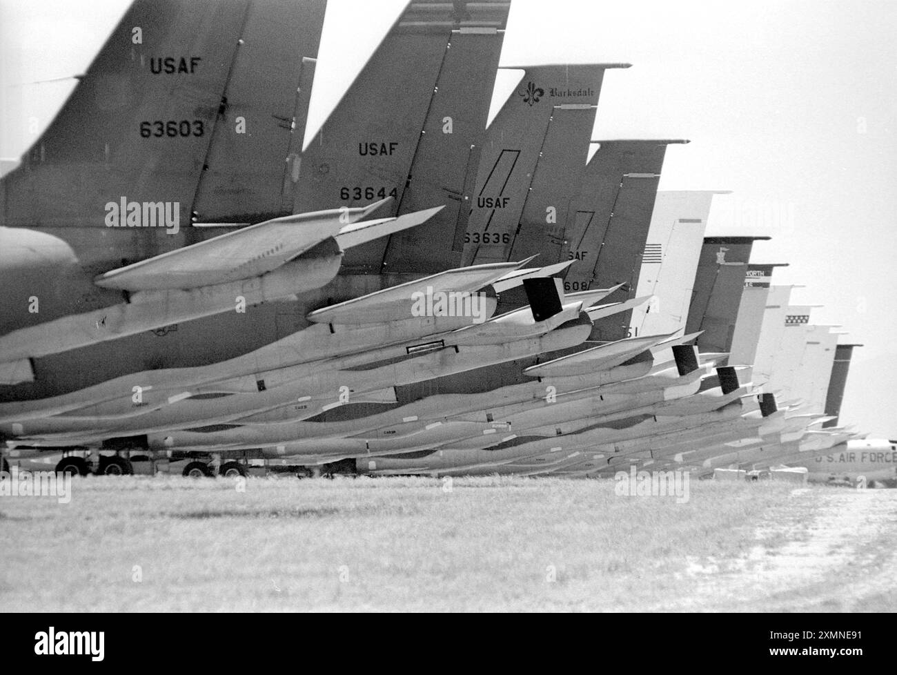 This is Tucson Arizona where the largest plane graveyard in the world stores almost 5,000 excess USA military and government aircraft. Picture by Roger Bamber Stock Photo