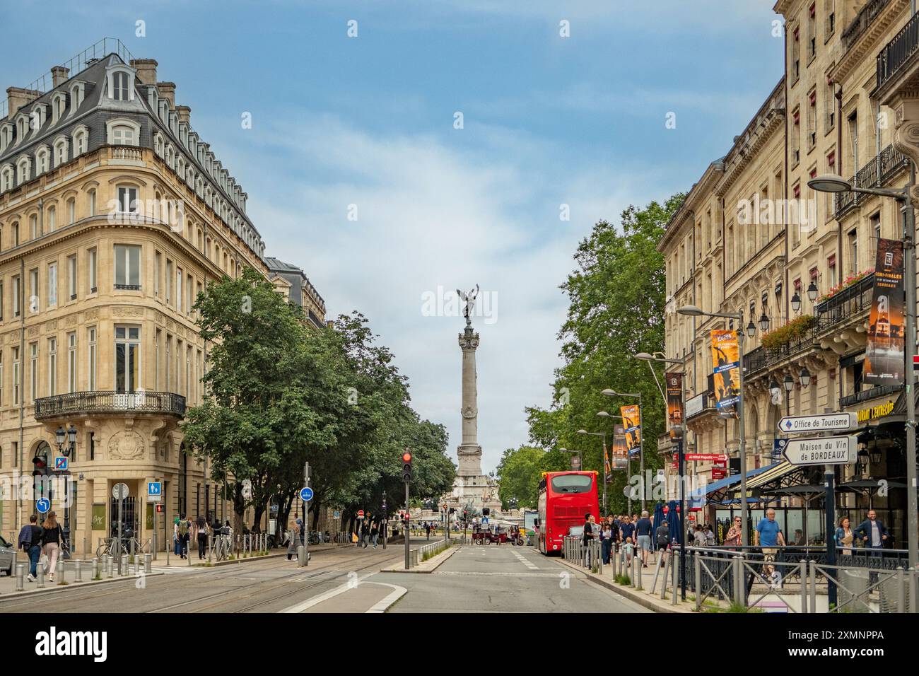 Monument aux Girondins, Bordeaux, Nouvelle Aquitaine, France Stock Photo