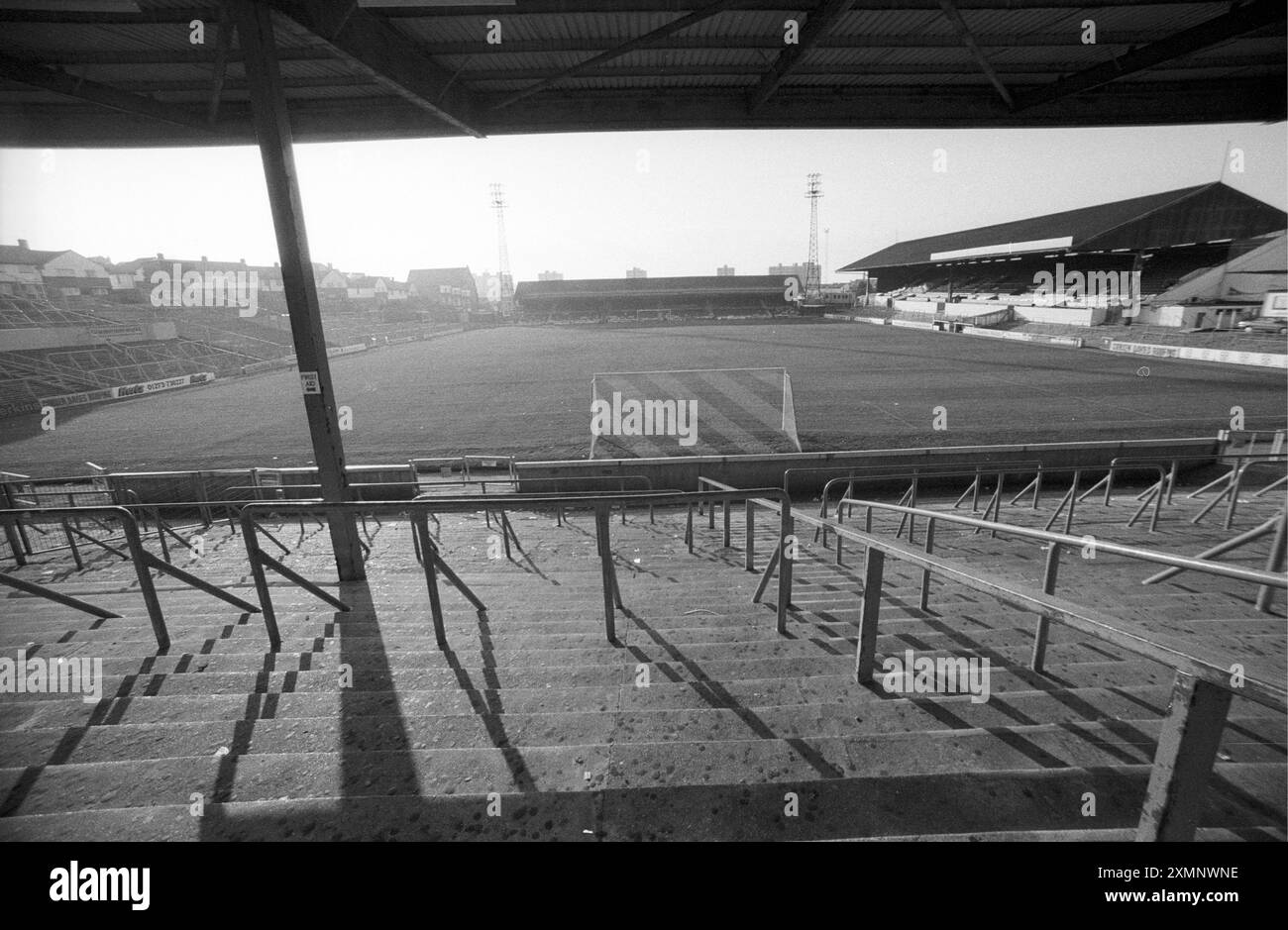 This set of images of the old Goldstone Ground, home of Brighton and Hove Albion FC, were taken in 1995 as the club's directors decided to sell the ground after a couple of disasterous seasons.It was eventually sold to property developers in 1997 and the club was homeless until it moved to its present ground in Falmer in 2011.  28 December 1995 Picture by Roger Bamber Stock Photo