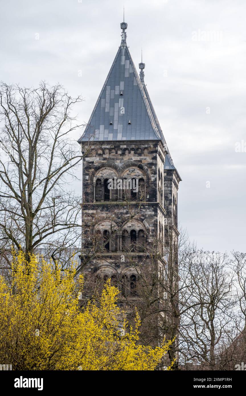 The towers of Lund cathedral on early spring day Stock Photo - Alamy