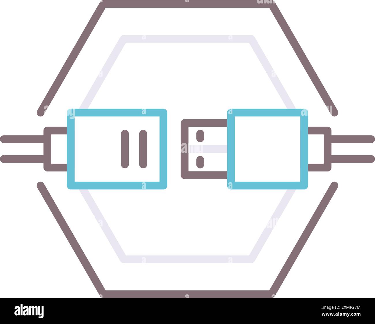 Cable Connector Stock Vector