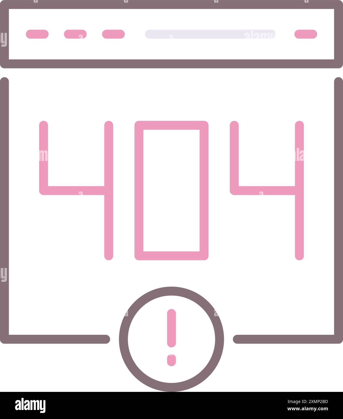 Error 404 Stock Vector