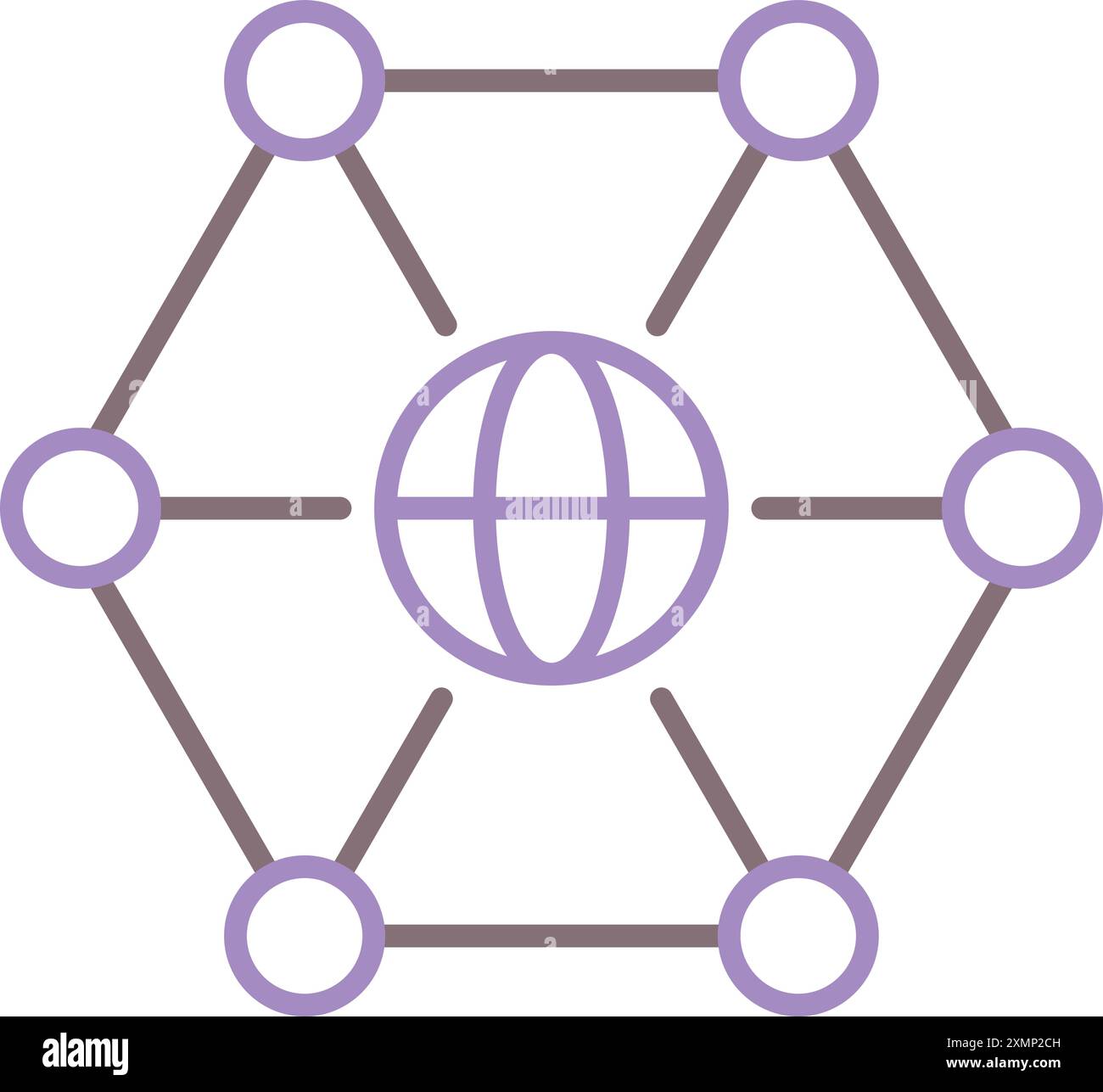 Global Network Stock Vector
