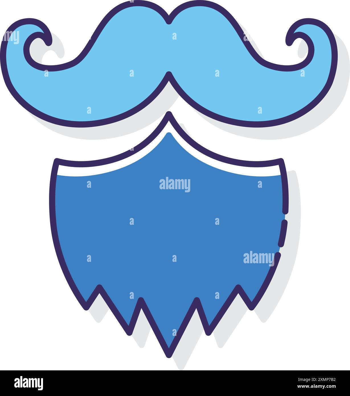 A thin beard Stock Vector Images - Alamy