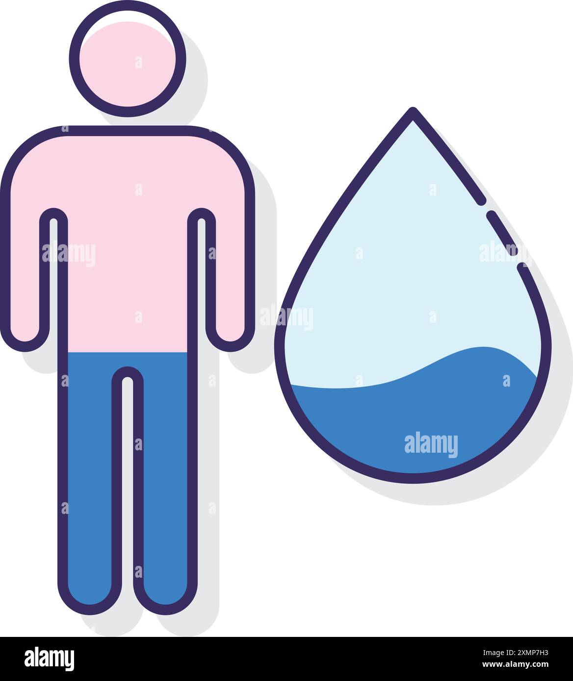 Dehydration Stock Vector