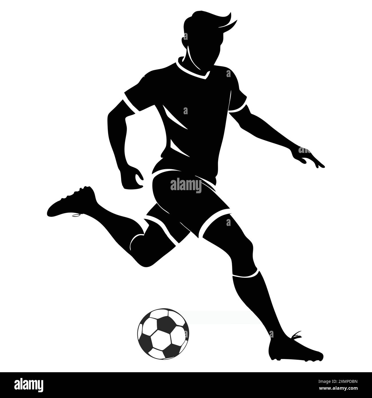 Soccer player on white background vector Stock Vector Image & Art - Alamy
