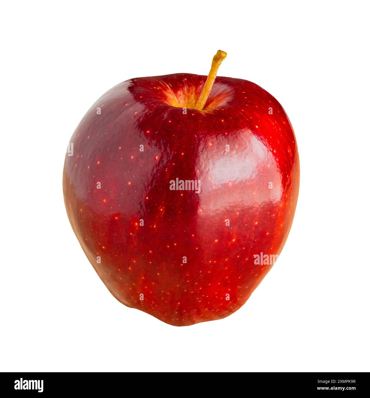 Fresh red apple isolated on white background Stock Photo - Alamy