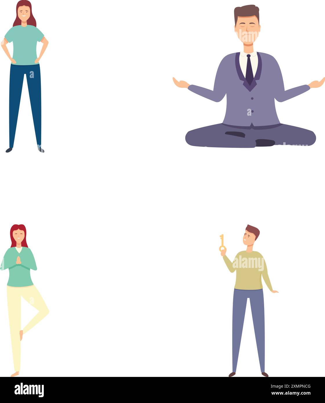 Problem solving icons set cartoon vector. Personal development and ...