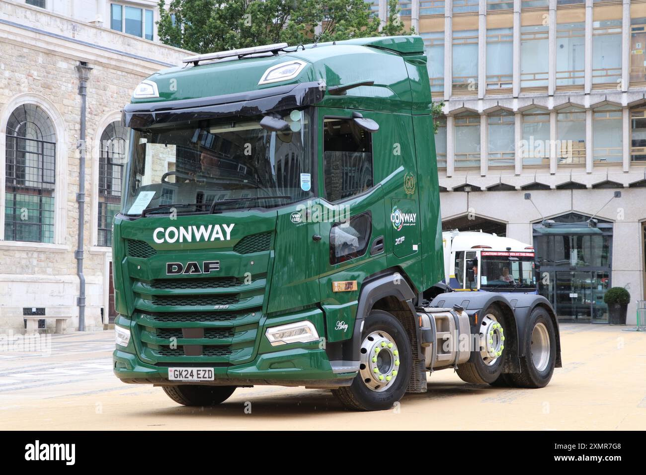 CONWAY DAF XF TRUCK TRACTOR UNIT AT THE CART MARKING CEREMONY OF THE WORSHIPFUL COMPANY OF CARMEN Stock Photo