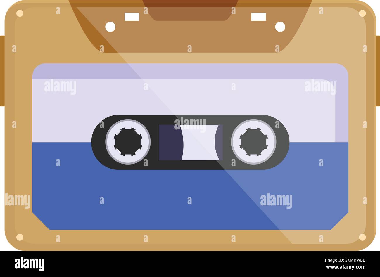 Old audio cassette tape is submerged in blue water hi-res stock ...