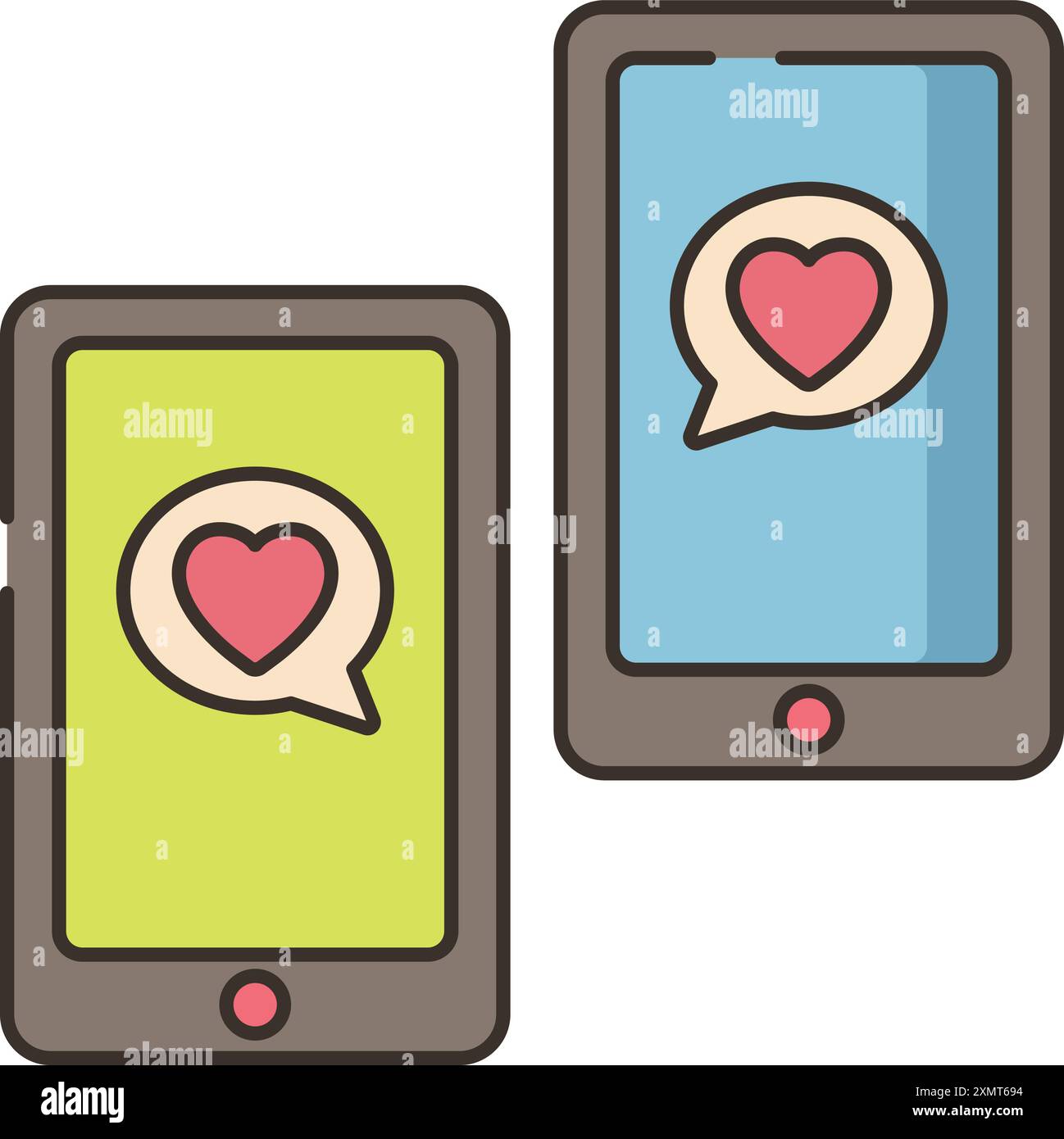 Online Dating Stock Vector