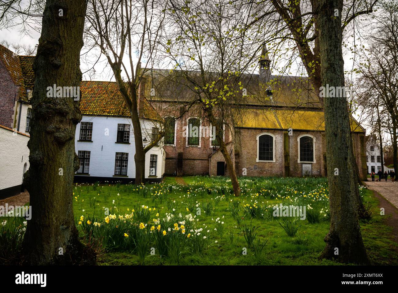 St. Elizabeth Church of the Begijnhof of Bruges, Belgium. Stock Photo