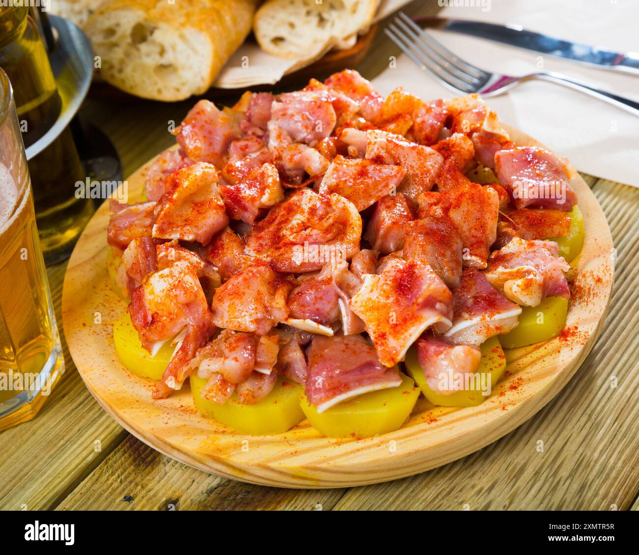 Spanish dish - roasted pig ears Stock Photo - Alamy