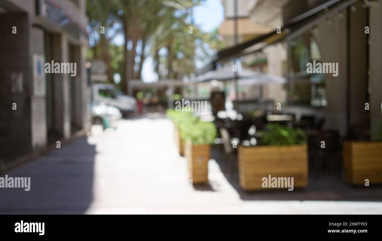 Blurry outdoor scene quiet street hi-res stock photography and images ...