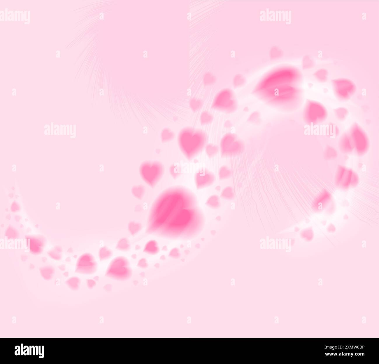Heart trail valentines day story template isolated on pink background Heart trail valentines day story template isolated on pink background