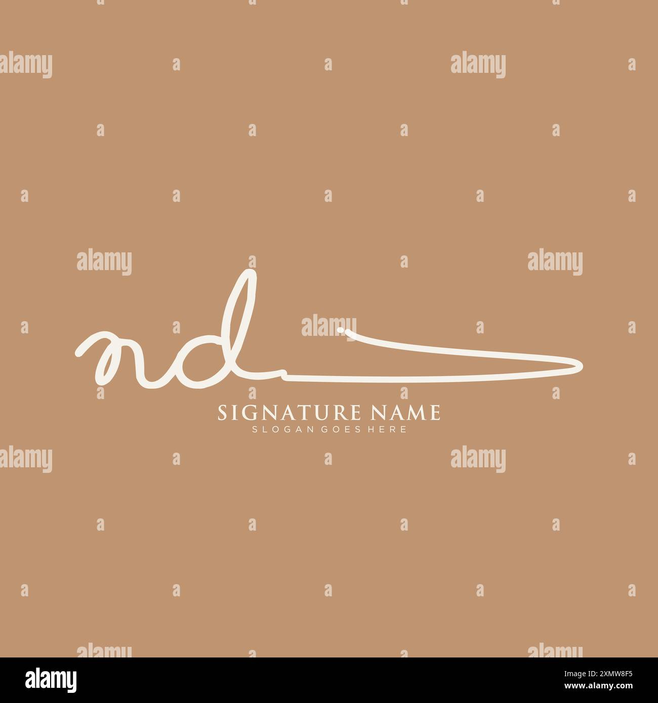 ND Signature Logo Template Stock Vector Image & Art - Alamy