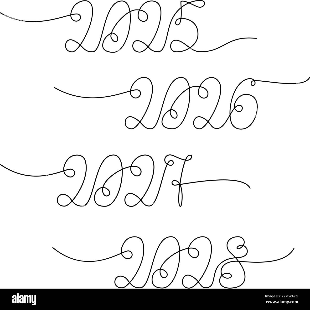 2025 Continuous Calendar Pet Lebbie