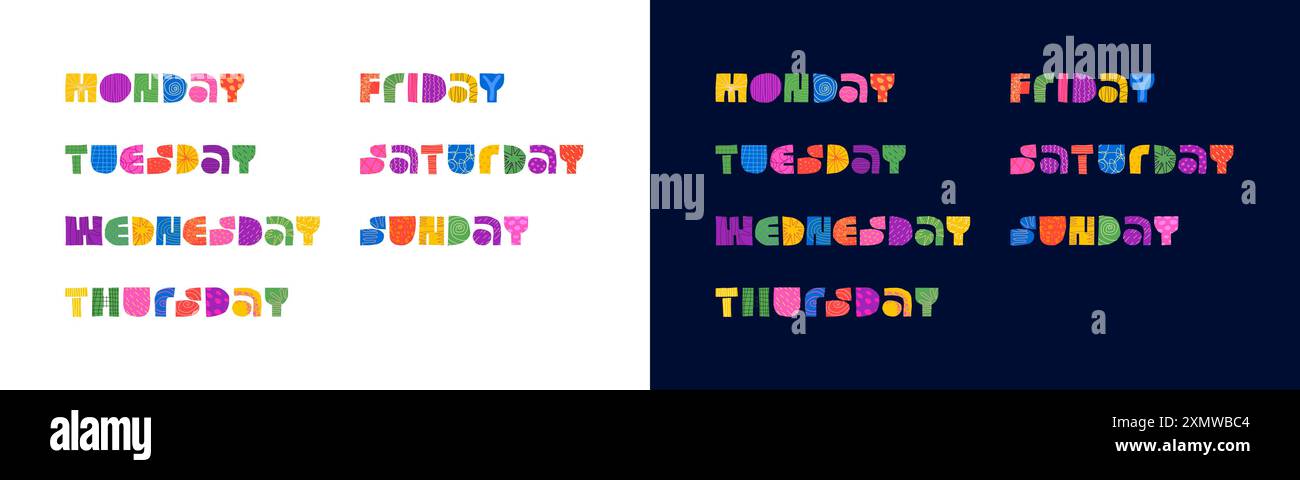 Day week symbol concept hi-res stock photography and images - Alamy