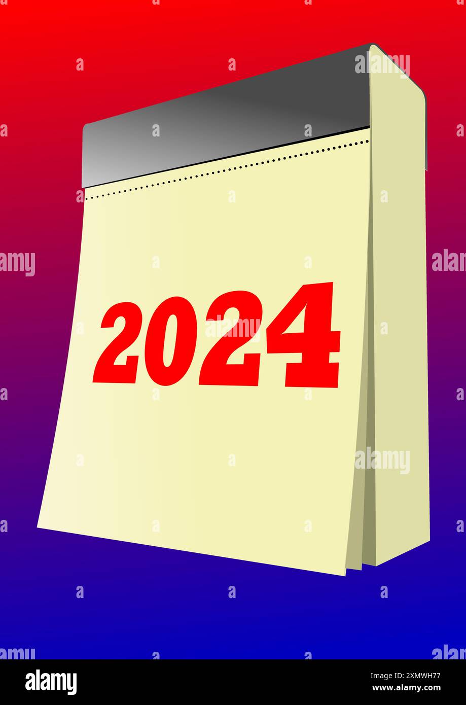 Vector 3d illustration of tearoff calendar Stock Vector Image & Art Alamy