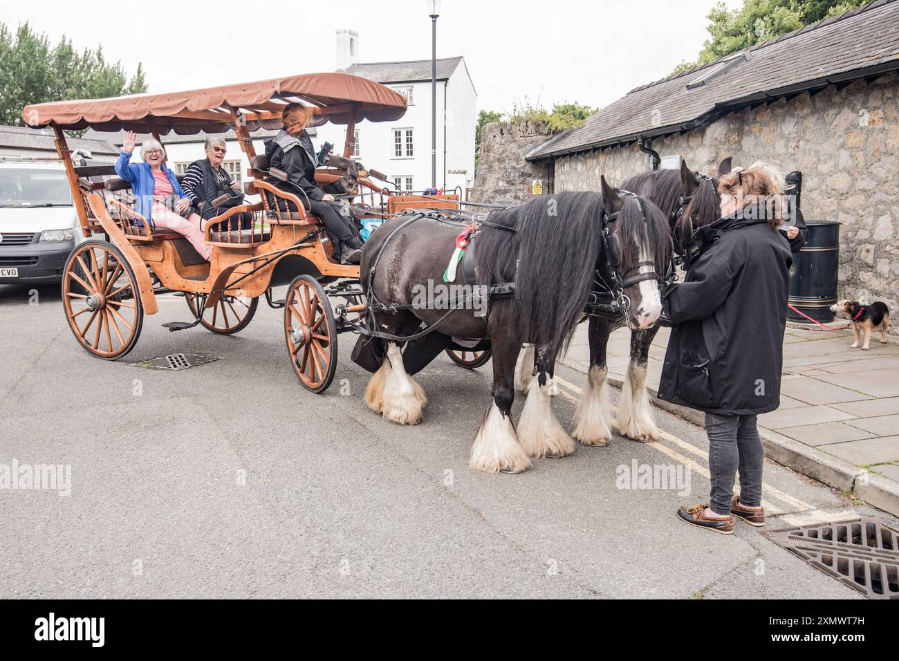 Horse drawn carriage beaumaris hi-res stock photography and images - Alamy