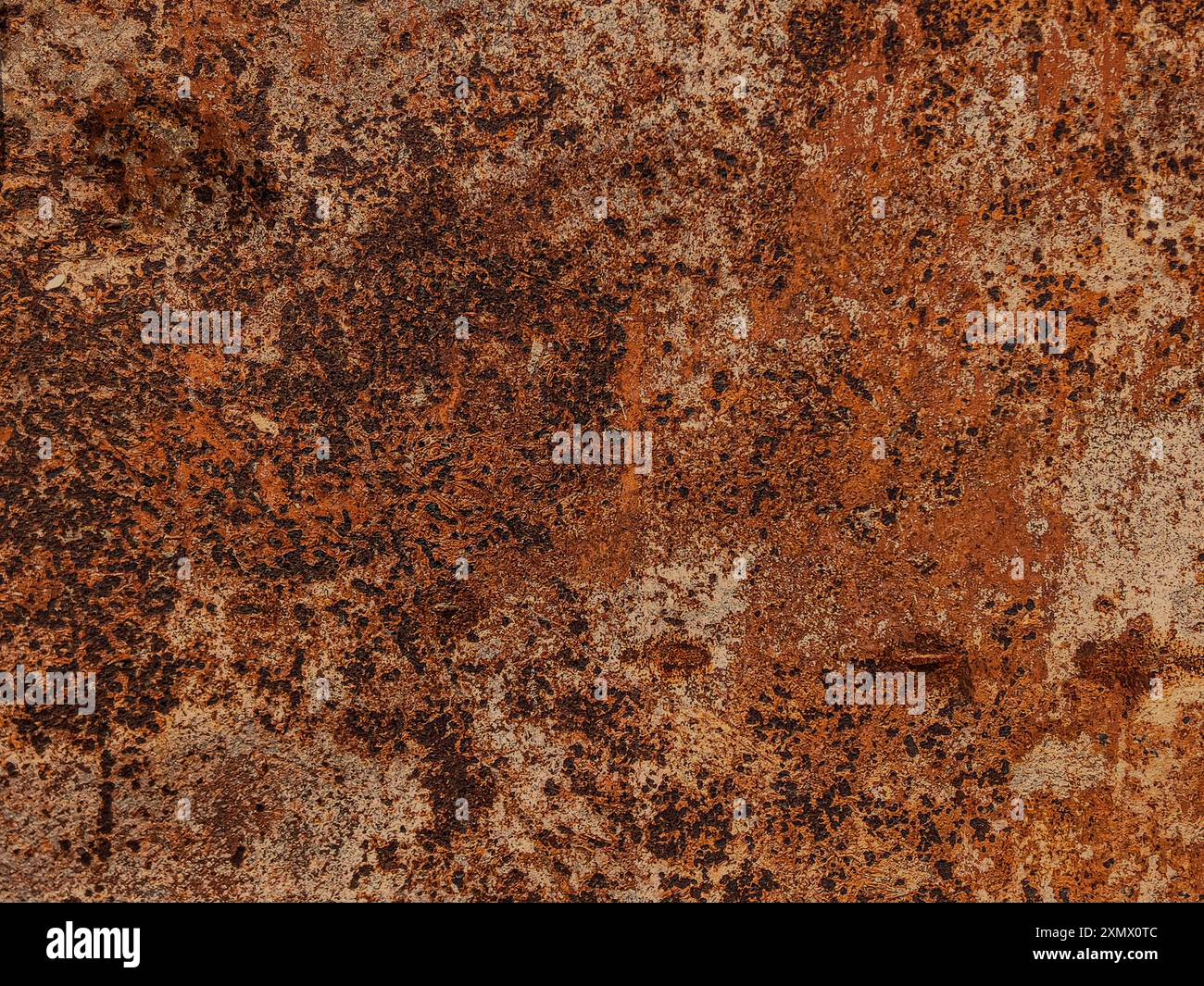 Rusty metal background. Rust texture. Orange red brown abstract background. Bright rough textured background Stock Photo