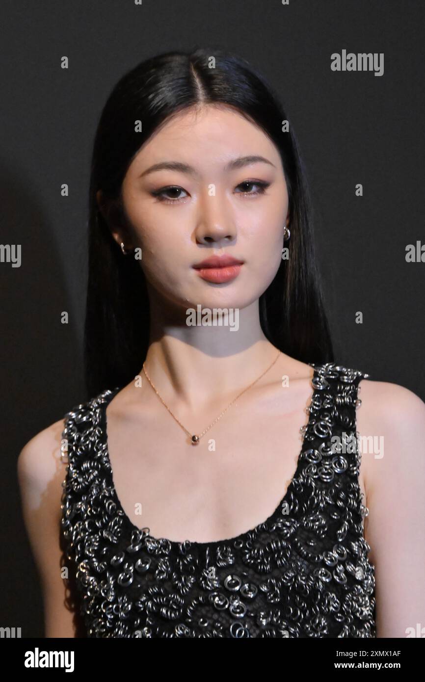 Chinese singer-songwriter Shan Yichun attends an activity in Beijing ...