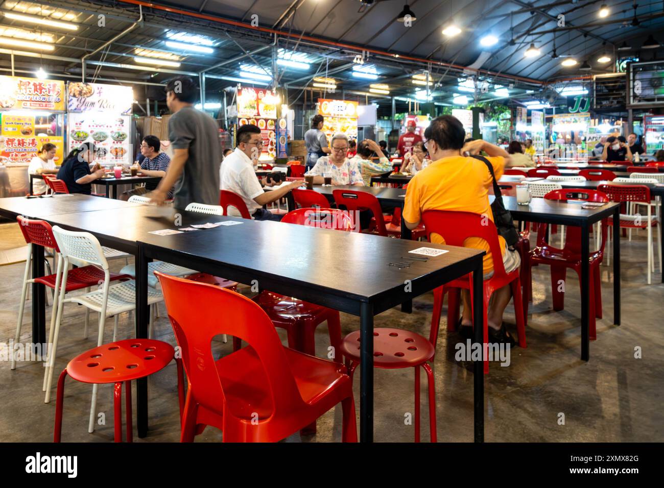 JJ Garden food court in Tanjung Bungah, Penang, Malaysia Stock Photo