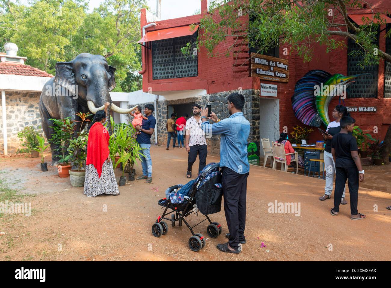 Auroville, India - 1 January 2024 - Wildlife Museum Stock Photo