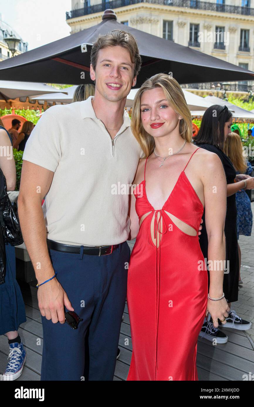 Paris, France. 28th July, 2024. Josh Brubaker, Anna Sitar attend the Parity Paris Show at Opera Garnier on July 28, 2024 in Paris, France. Photo by Shootpix/ABACAPRESS.COM Credit: Abaca Press/Alamy Live News Stock Photo