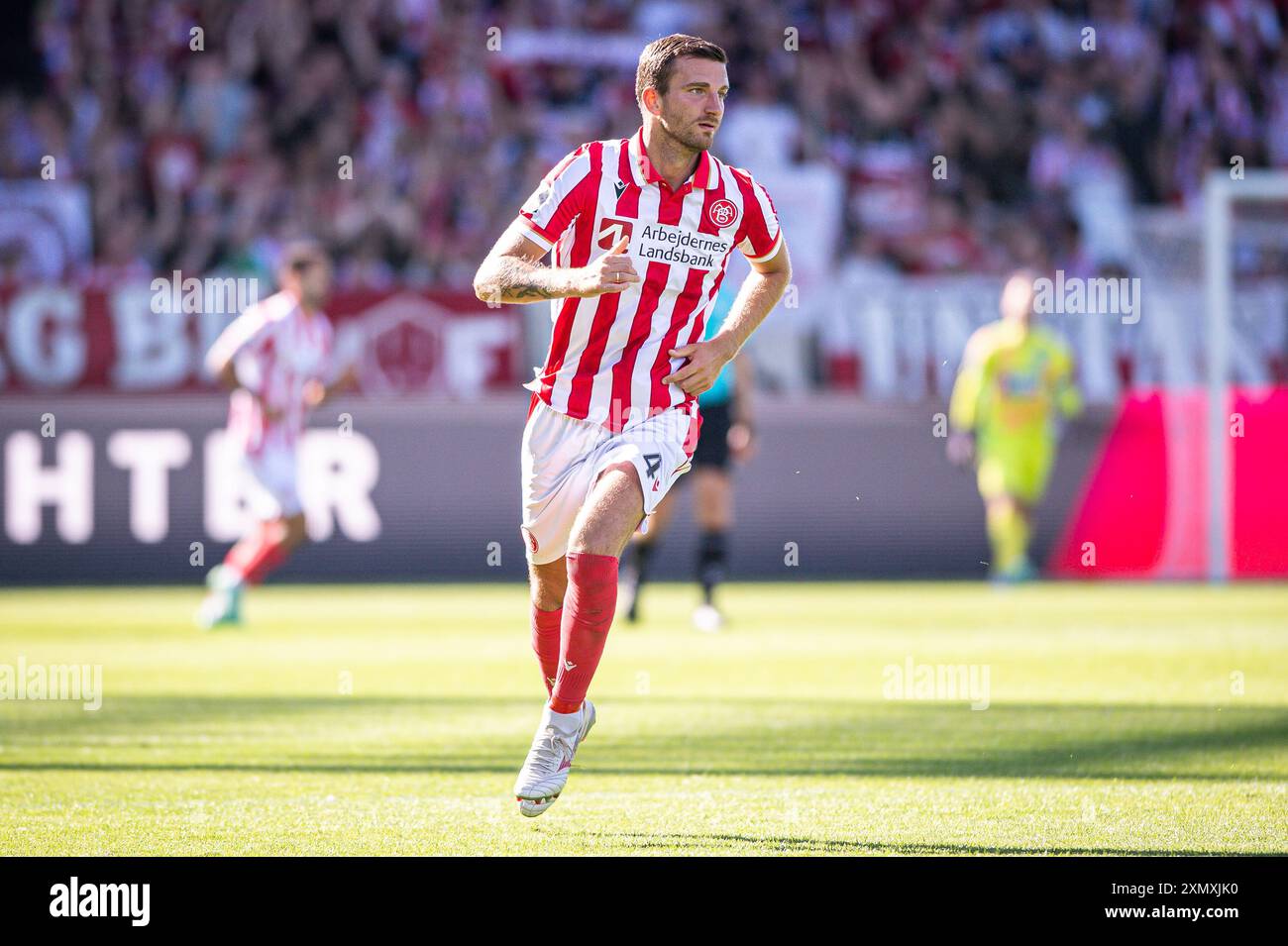 Aalborg, Denmark. 28th, July 2024. Lars Kramer (4) of AaB seen during the 3F Superliga match between Aalborg BK and Silkeborg IF at Aalborg Portland Park in Aalborg. Stock Photo