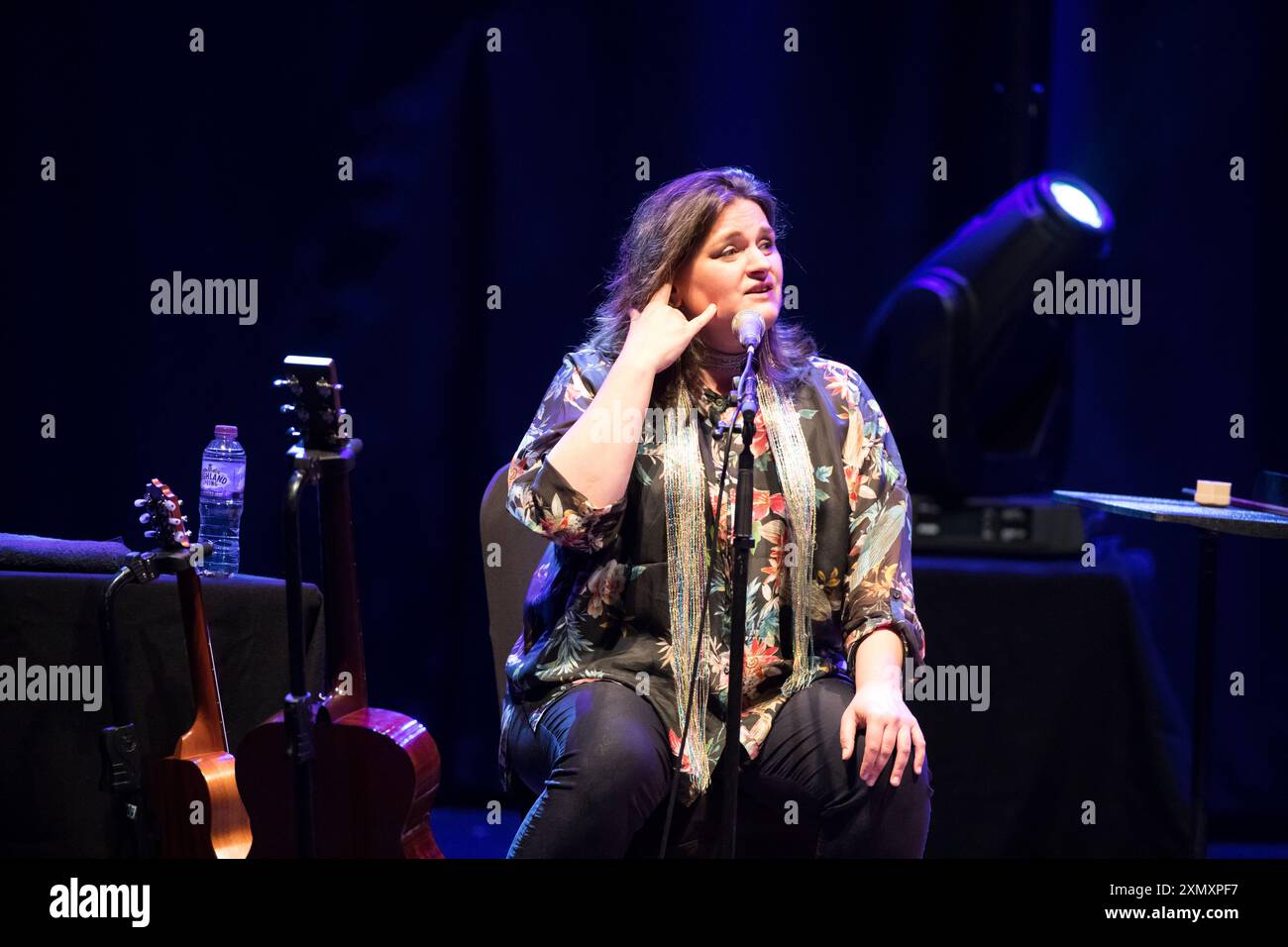 Madeline Peroux playing on Saturday May 27th at The Forum during The Bath Festival Stock Photo