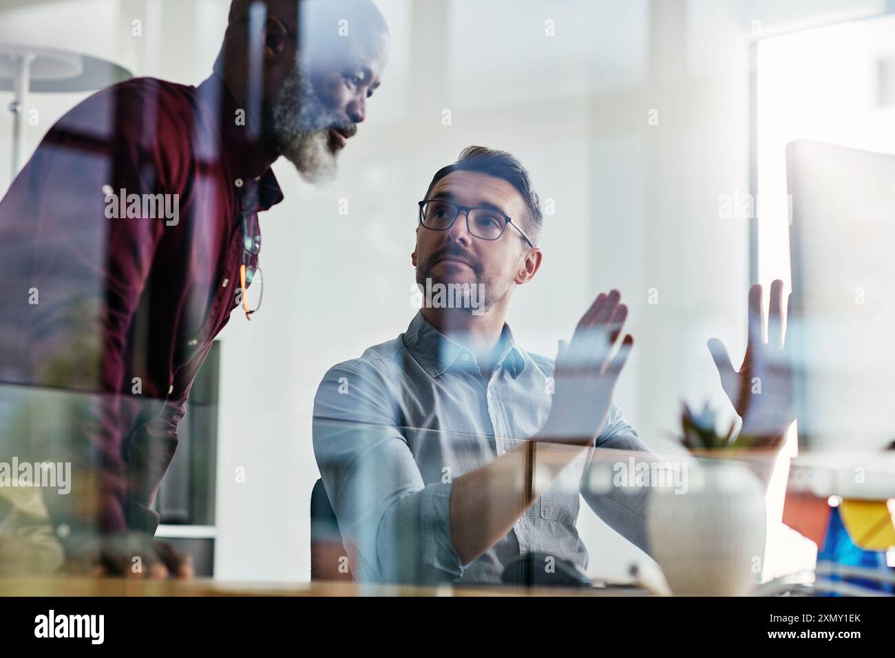 Feedback Programmer Programmer explaining hi-res stock photography and images - Alamy